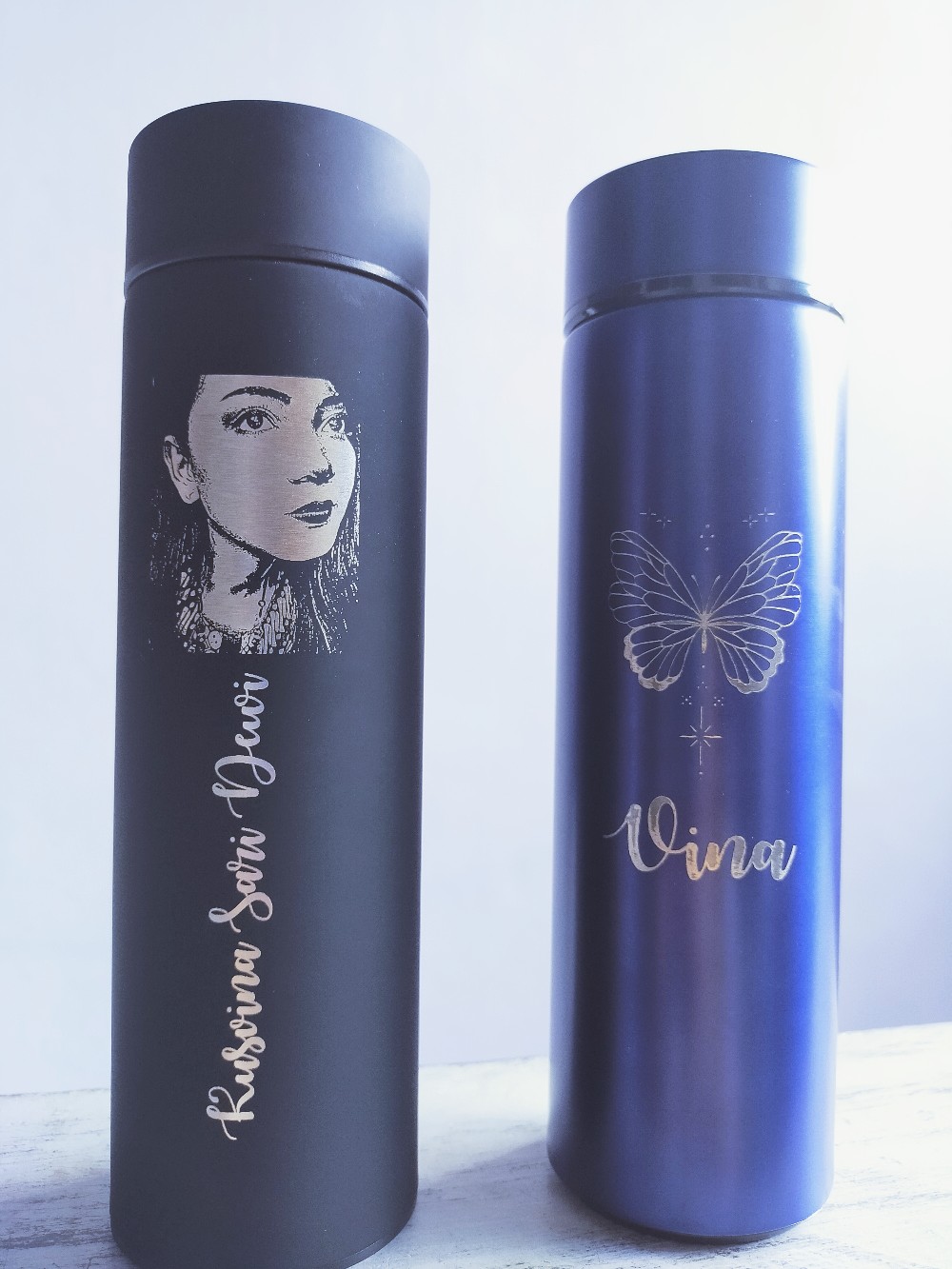 Tumbler Custom Led Temperature Free Desain & Bubble Wrap