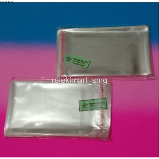 

LAGI DISKON!!! Plastik OPP 10x15 cm Seal/Lem 1000 lembar