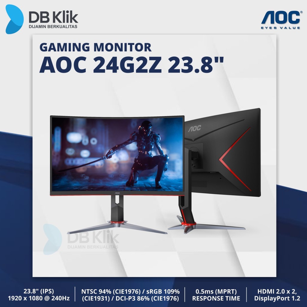 LED Monitor Gaming AOC 24G2Z 23.8&quot; 240Hz FHD HDMI DP | AOC 24G2Z/70