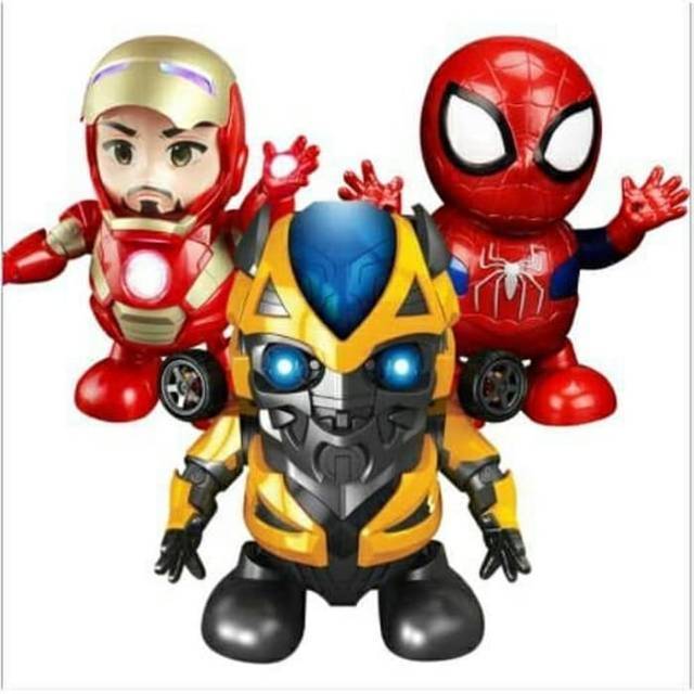 JARKIDSEDU READY STOCK MAINAN  ROBOT  IRON MAN DANCING 