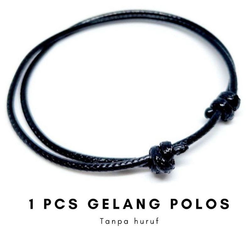 Gelang Inisial Huruf Gelang Tali Gelang Hitam Huruf