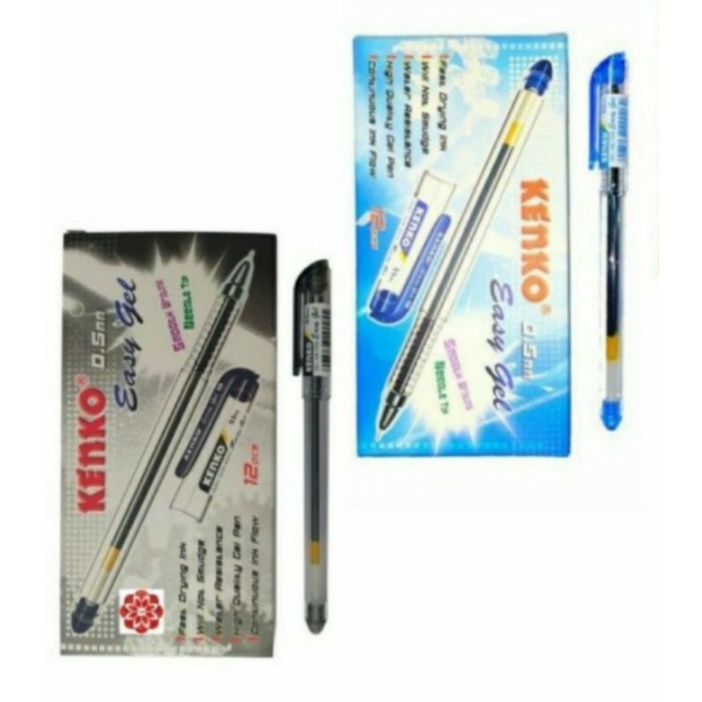 

Pulpen Kenko Easy Gel 0.5 Hitam & Biru