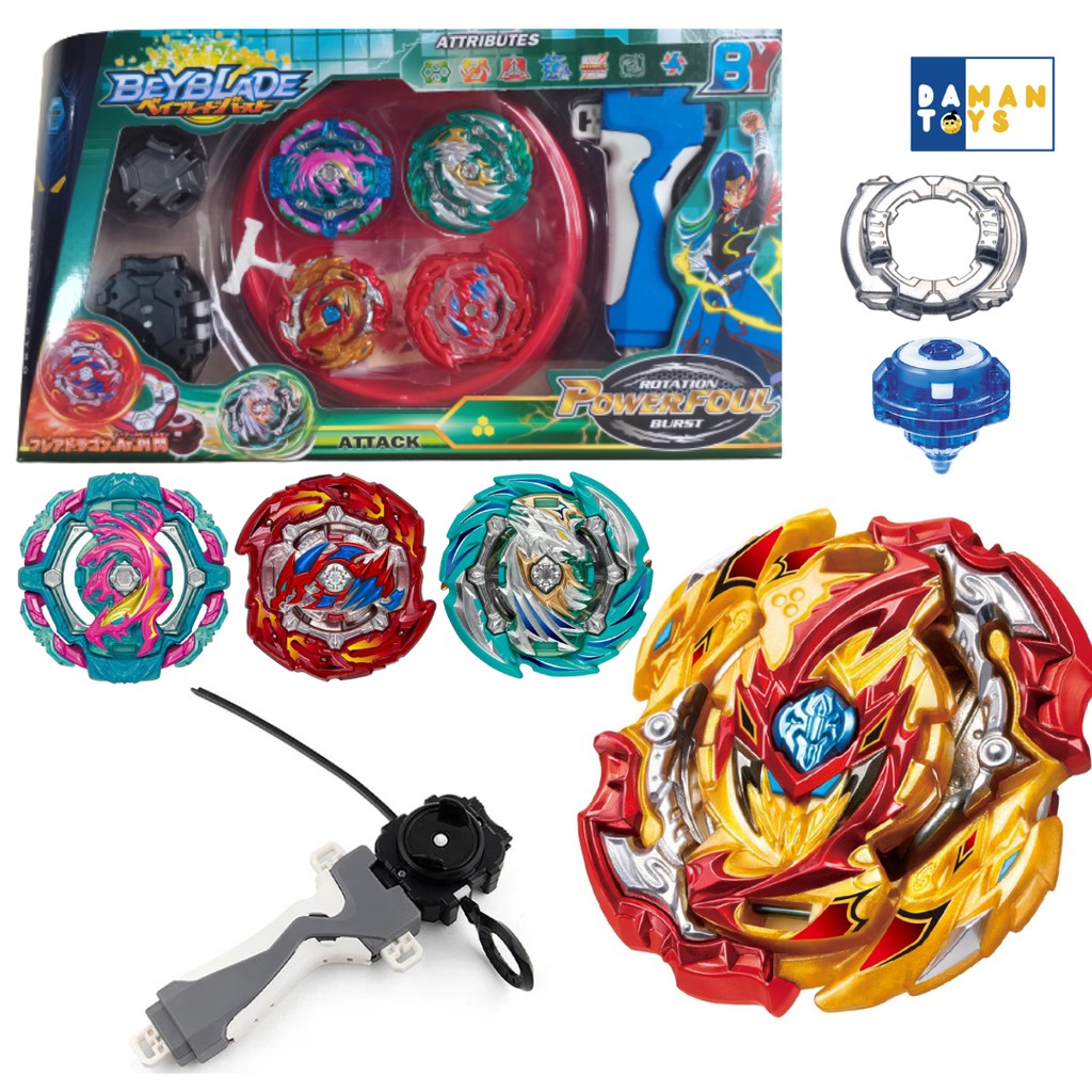 EE97J [PROMO] Gasing Beyblade Burst 4 in 1 Set Gasing GRATIS Arena Stadium