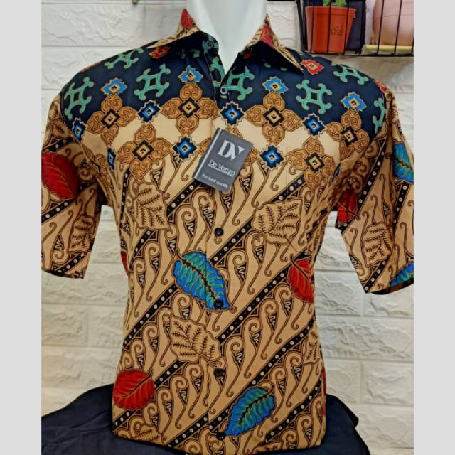 BATIK KATUN PRINTING PRIA DEVONZO TRENDY LENGAN PENDEK