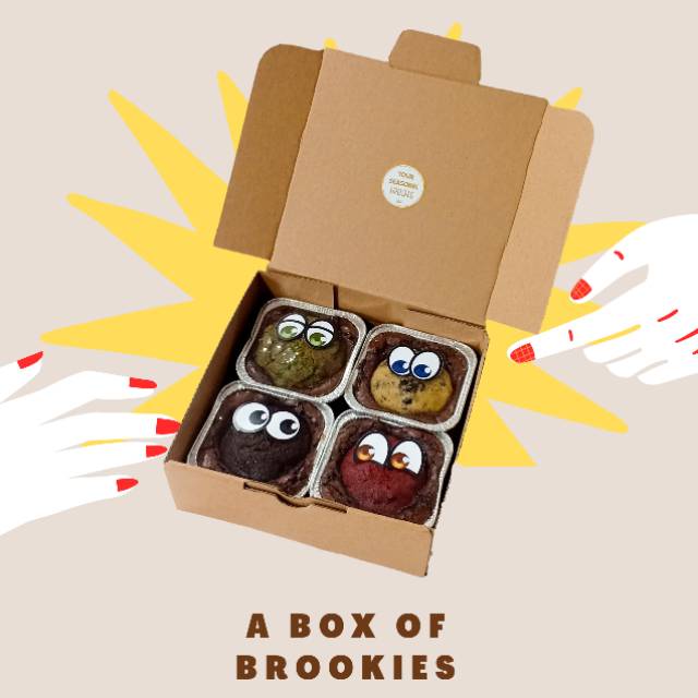 

A box of Brookies (4pcs of Brookies)