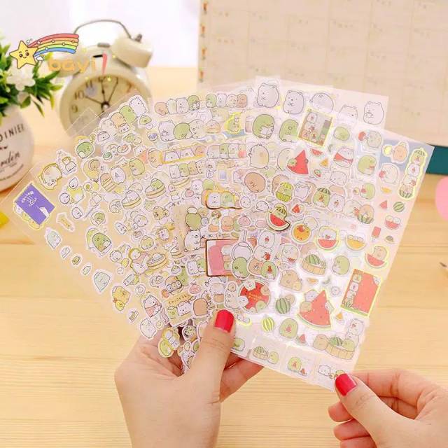 

Stiker Sumikko gurashi molang untuk deco jurnal plenner sticker hp dan bujo