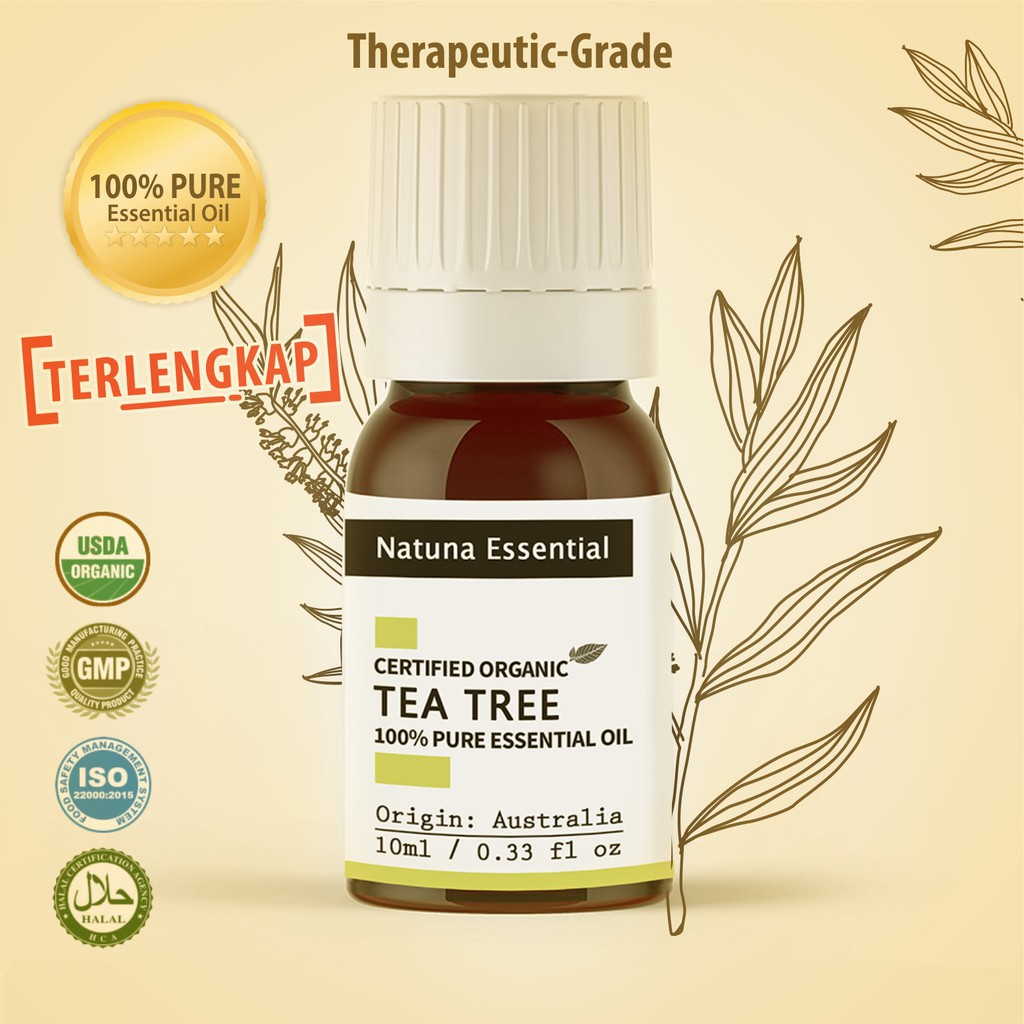 Natuna Tea Tree Essential Oil Minyak Essensial Atsiri Aroma Terapi EO Diffuser Difuser Humidifier