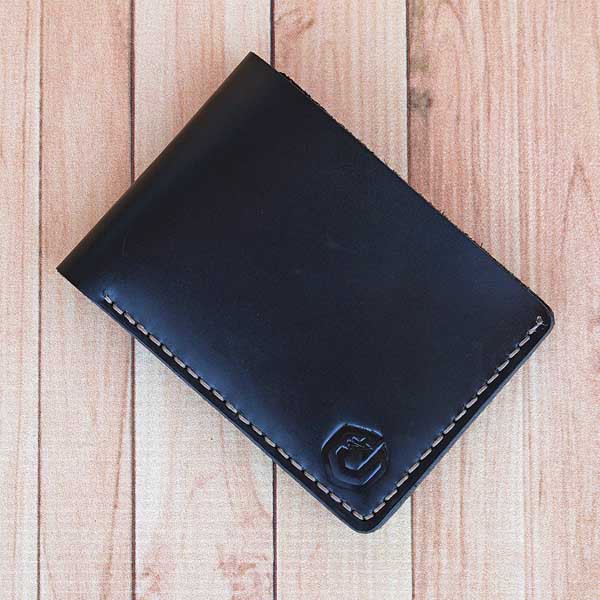 Jayuwan JYB04 Dompet Pria Kulit Sapi Asli Handmade Warna Hitam Istimewa