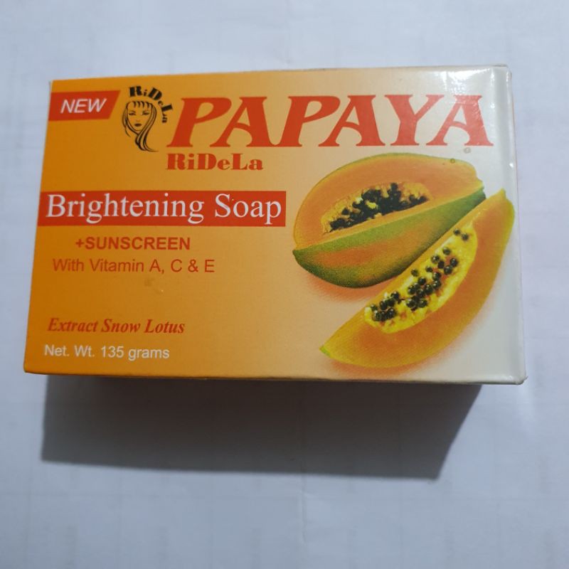 Sabun Papaya RiDeLa Brightening Soap 135g b.pom