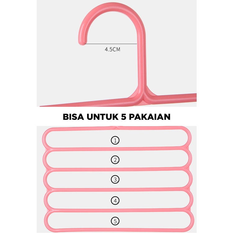 HANGER JILBAB 5 IN 1 | HANGER BAJU | HANGER HIJAB | GANTUNGAN JILBAB | GANTUNGAN BAJU | HANGER PAKAIAN