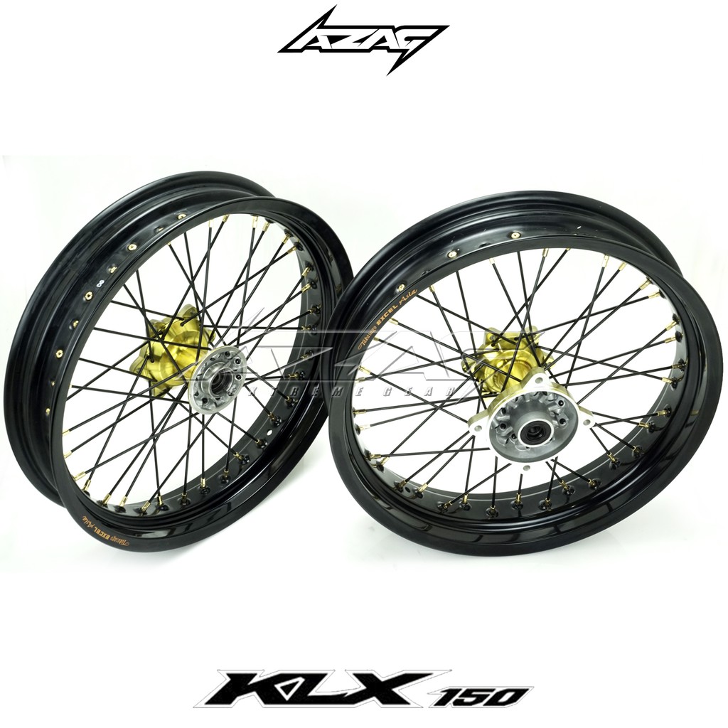 VELG SET SUPERMOTO KLX DTRACKER 150 EXCEL TAKASAGO 300 350