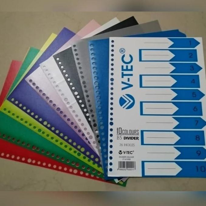 

BEST SELLER Divider/Devider / Pembatas kertas B5 10's TERJAMIN