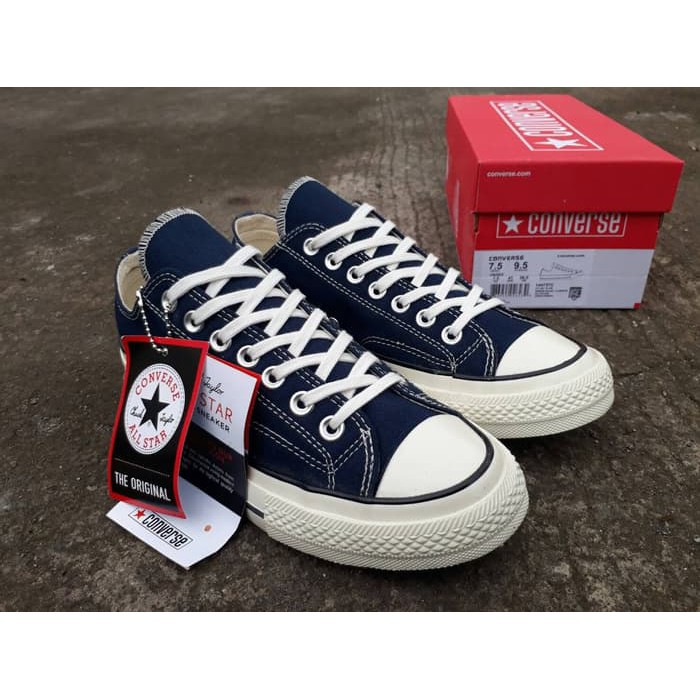 Sepatu Converse All Star 70s Dress Blue Low Premium Original BNIB