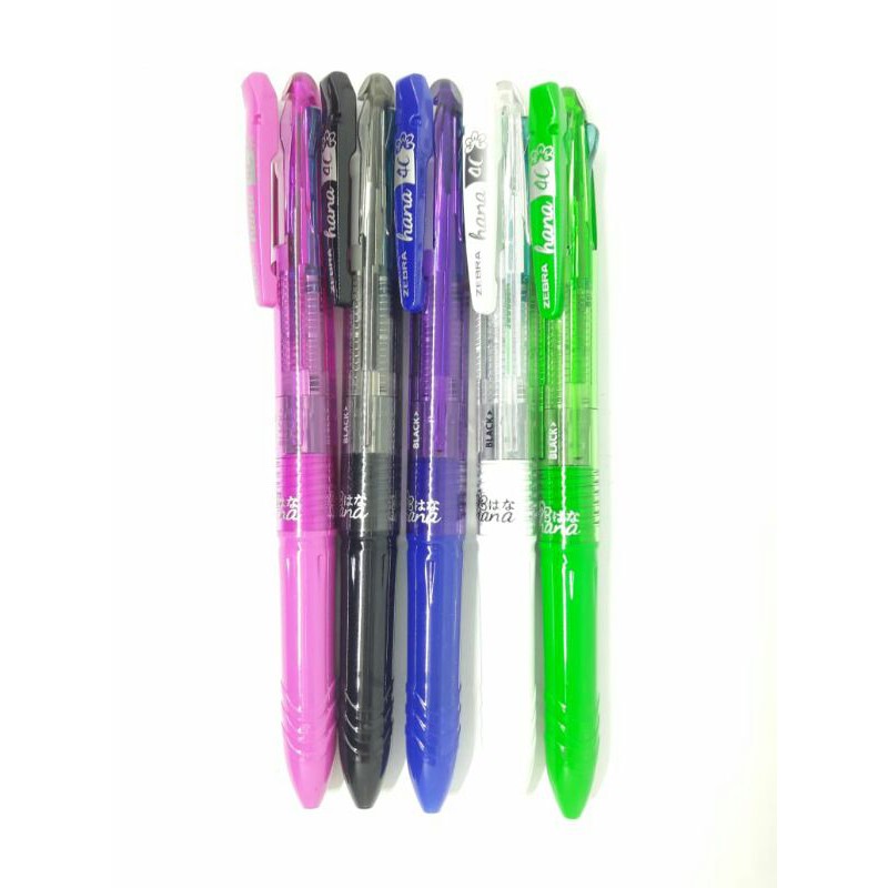 

Pulpen Semi Gel 4 Warna Zebra Hana 4C