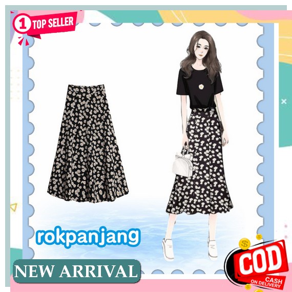Rok Wanita Serut Jumbo Flare Kotak Korea Olahraga G4L2 Polkadot Lilit Terlaris Casual Jumbo Span Kan