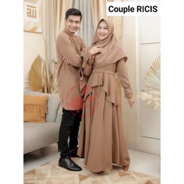 CP LOVISA/COUPLE PRIA WANITA/BAJU PASANGAN GAMIS KOKO/COUPLE LARIS PESTA RESEPSI KONDANGAN/GOOD