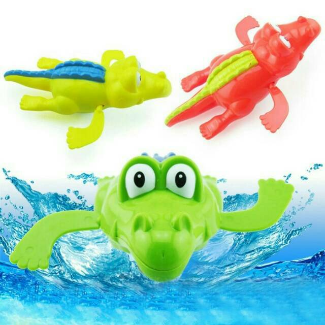 Mainan air binatang kura kura & buaya  swimming toys