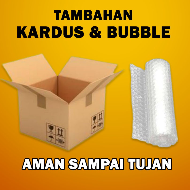 Tambahan Kardus dan Bubble Wrap