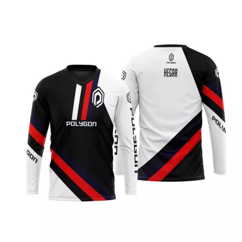 Jersey MTB DOWNHILL Polygon TERBARU