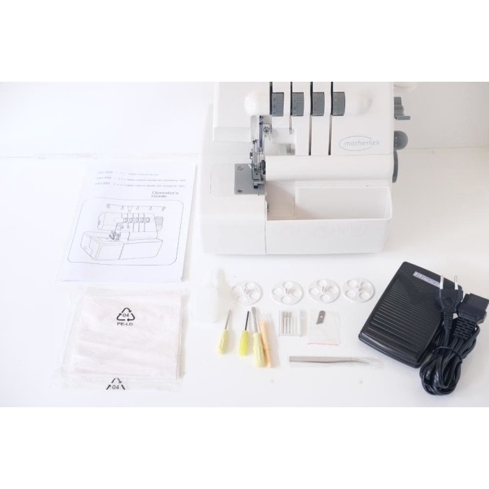 PROMO MURAH MESIN OBRAS DAN NECI PORTABLE MOTHERLOCK 14U-554 - PUTIH