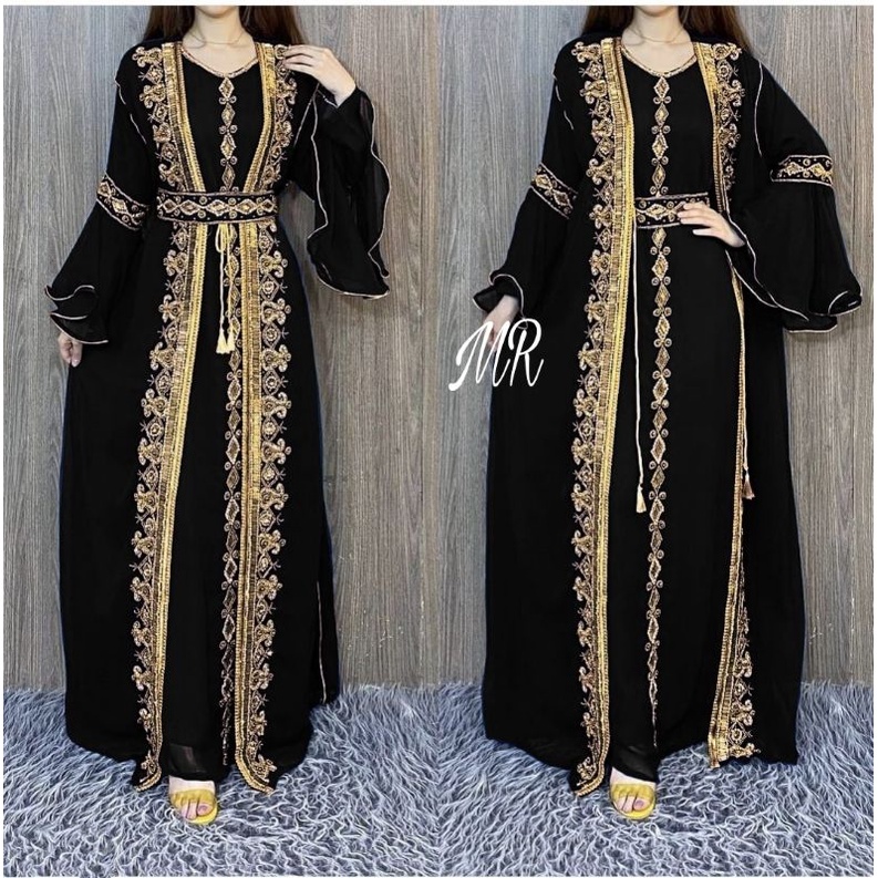 Baju Pesta Gamis India Mewah Wanita Muslim Adem Kondangan Nikahan Trand Modern Terbaru Lebaran 2022 
