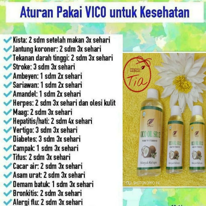 

Minyak kelapa murni (VCO SR12)