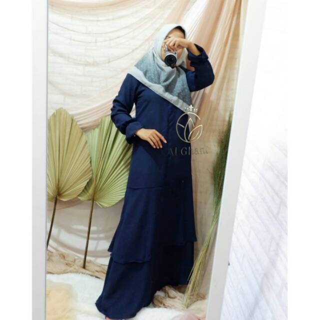 NAJMA DRESS / DRESS SYARI / DRESS WOLYCREPE / LONG DRESS / GAMIS / GAMIS SYARI / MURAH