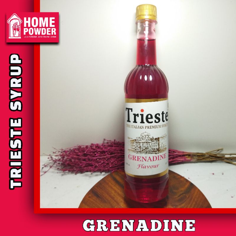 

Syrup Trieste Grenadine Flavour 650Ml Sirup Premium Rasa Grenadine