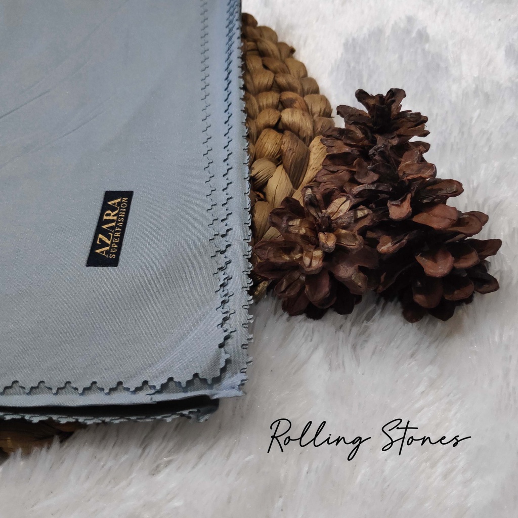 HIJAB AZARA VOAL LASERCUT, VOAL AZARA, JILBAB SEGI EMPAT AZARA VOAL LC, AZARA VOAL JAPAN LC-Rolling Stones