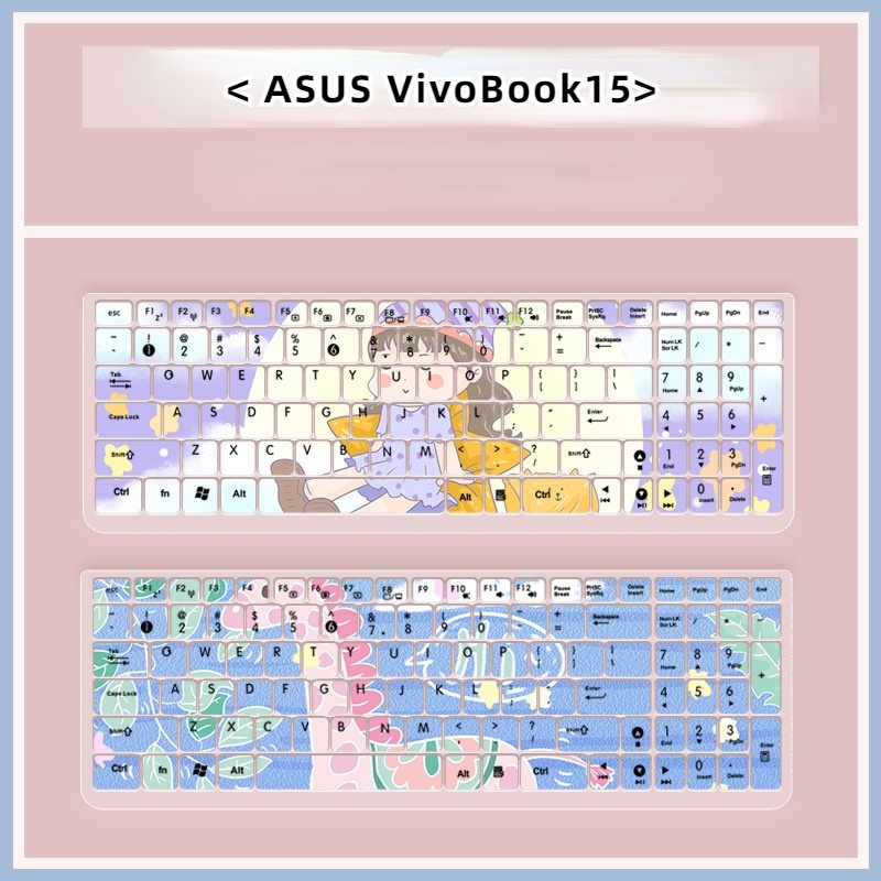 Film Pelindung Debu Keyboard Laptop 15 Inch Motif Kartun Bunga Untuk ASUS VM510LF5500 K513 VM510L5005 S5600 Vivobook15X2020 S533 FL8800 V50Ep M513105600