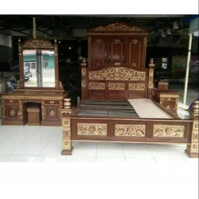 Kamar set jati ukiran rahwana mebel Jepara