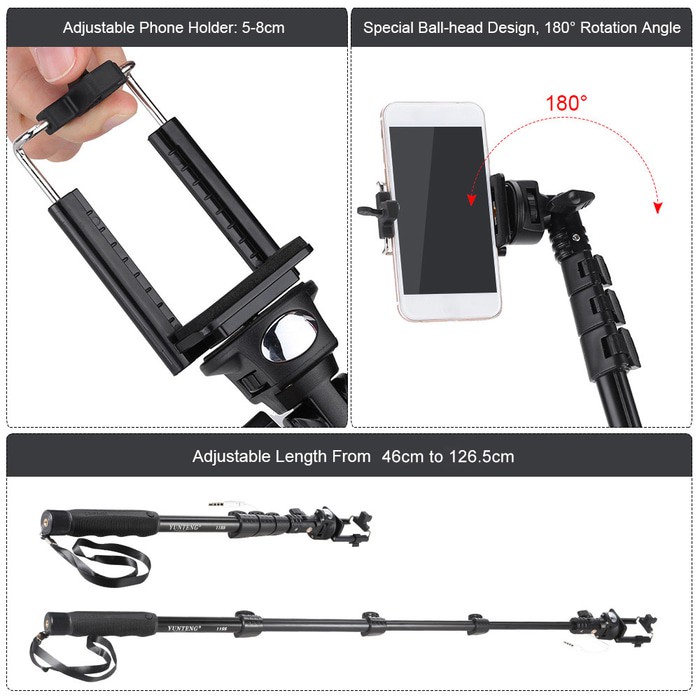 MF. Tongsis yunteng original yunteng kabel YT 1188 Murah