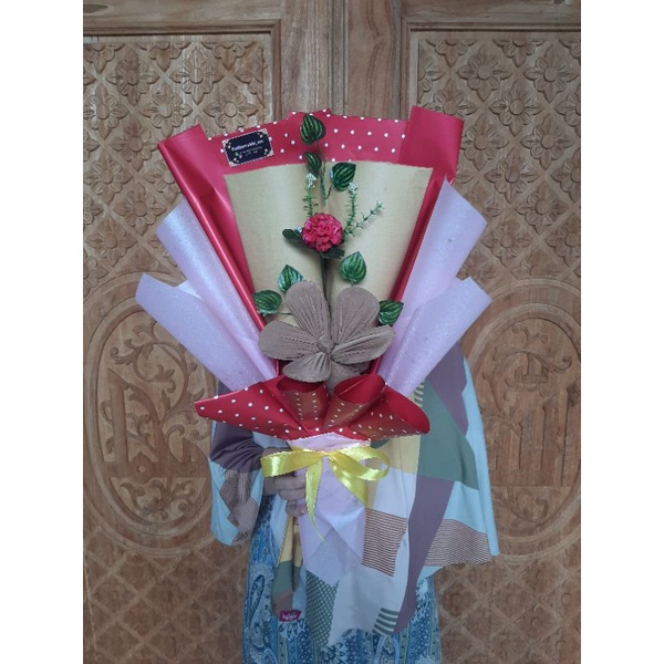 

buket buku dan krudung