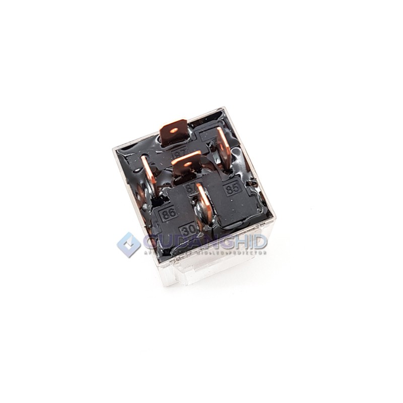 Relay Kaki 5 Pin Pemutus 87a 12V 40A Relay Cut Off Untuk Mobil Motor