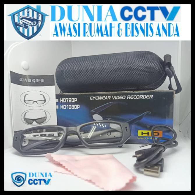 Spy cam FULL HD video camera spy model kacamata kamera tersembunyi