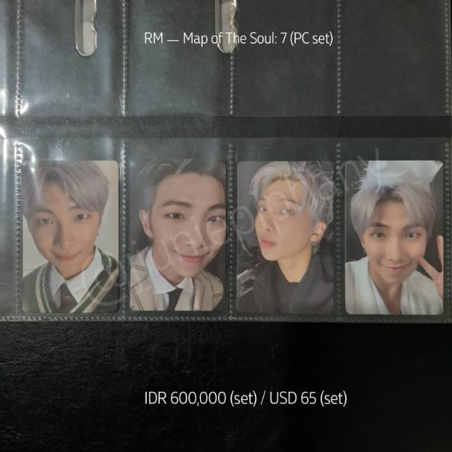 BTS RM Map of The Soul: 7 Photocard Set