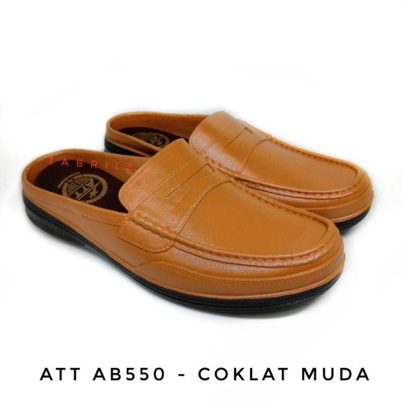 Sandal Slop ATT ABK550 Coklat Sandal Karet Pria - Murah Berkualitas