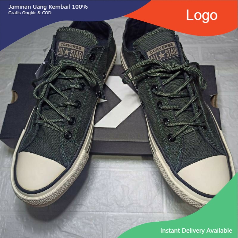SEPATU CONVERSE CT X 2 HIJAU ARMY GRADE A / CONVERSE CT X 2 HIJAU ARMY PRIA DAN WANITA