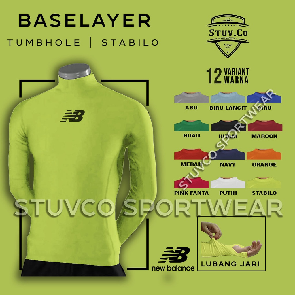 BASELAYER LONGSLEEVE THUMBOLE MANSET TANGAN PANJANG JARI LUBANG JEMPOL DIVING LARI SEPEDA OLAHRAGA UNISEX