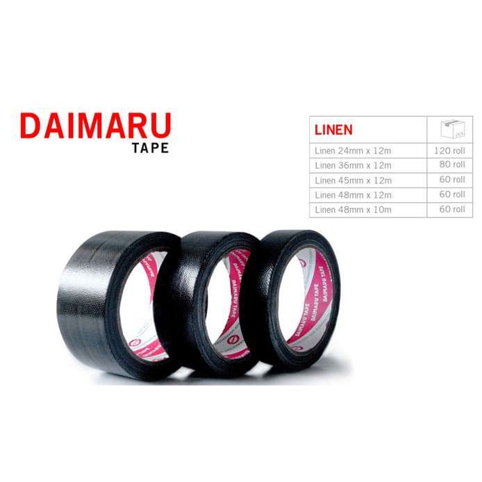 Lakban Kain Hitam Daimaru Lakban Kain