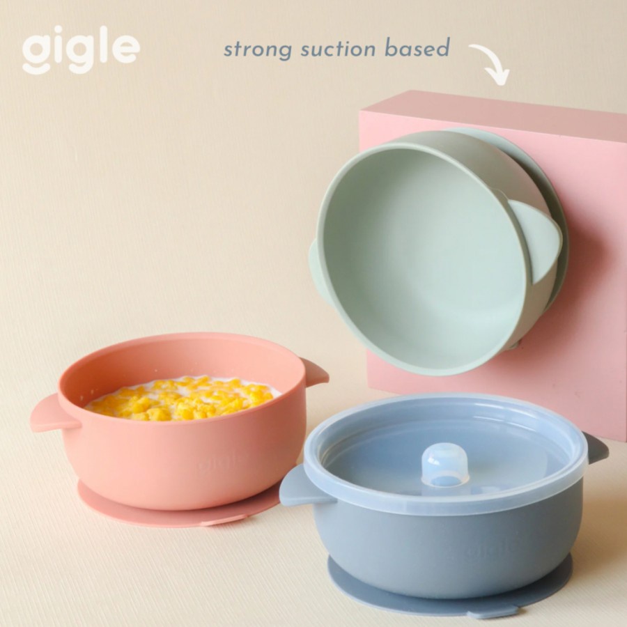 Gigle Baby Silicone Suction Bowl Mangkok Makan Bayi Silikon Anti Slip