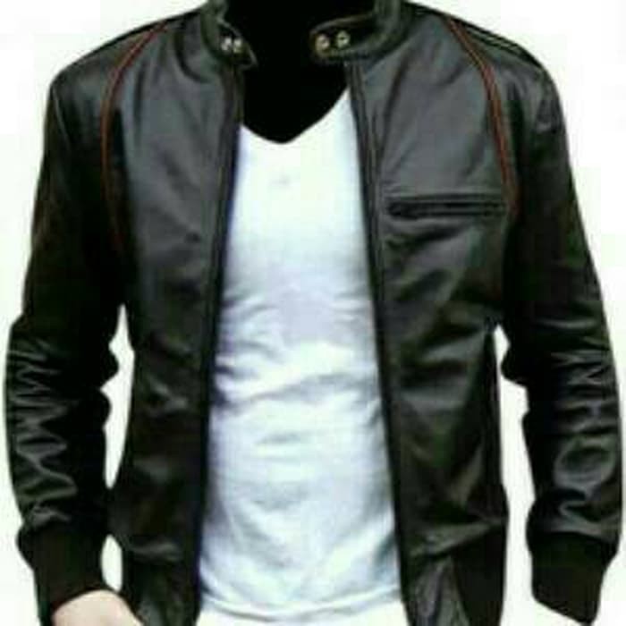 Jaket pria jeans levis wanita biru muda biobleach  fashion P3H7 Jaket Semi Kulit Super Jumbo 5