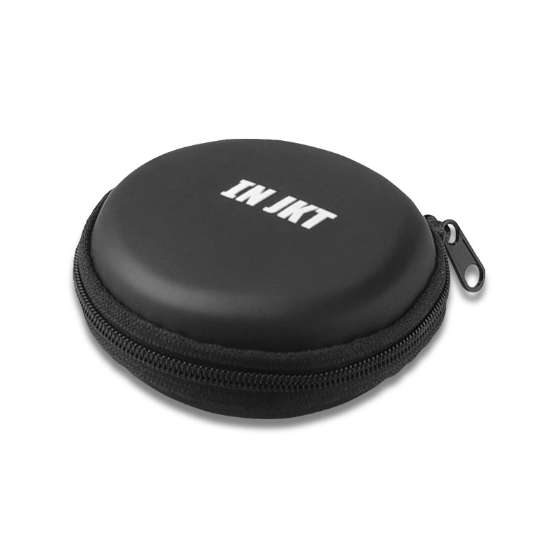 Wierd Headset Mini Bag Earphone Gaming Case Wallet Key Paket Water Proof Storage Bag Black Long or Round Dompet Dompet Kunci Koin