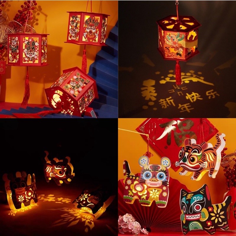 diy paper lantern cny chinese new year - prakarya lentera lampion imlek anak