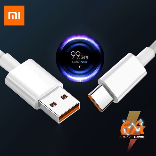 KABEL CHARGER XIAOMI REDMI NOTE 10 POCO X3 M3 F3 Mi 9 Mi 10 TURBO CHARGE TYPE C