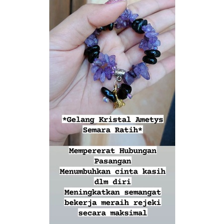 Paket Gelang Hoki  kristal Semara Ratih