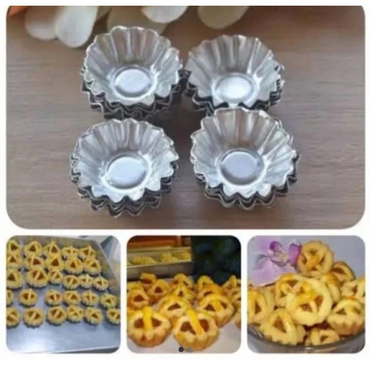 Cetakan Kue Nastar Daun / Cetakan Kue Nastar Bunga ( isi 200pcs )