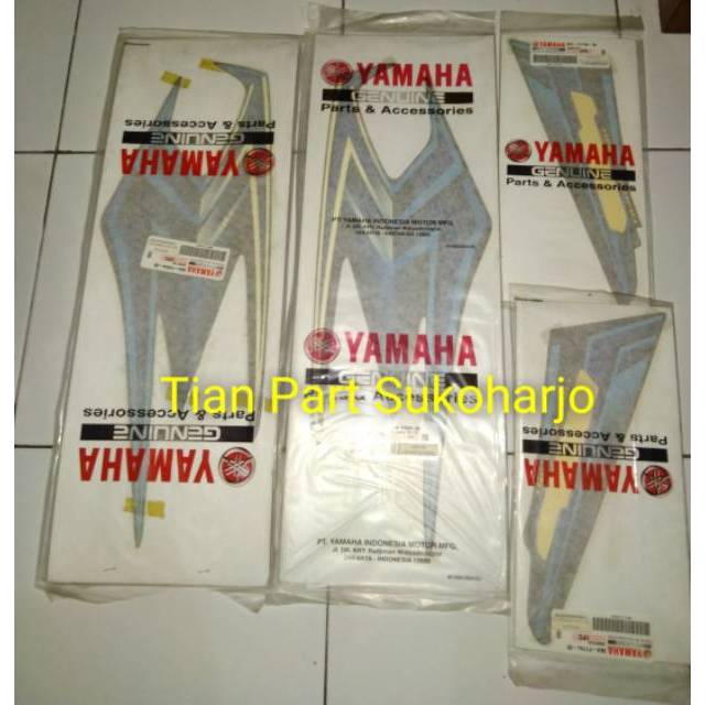 Jual Striping Rx King Set 04 Original Warna Biru Indonesia Shopee Indonesia