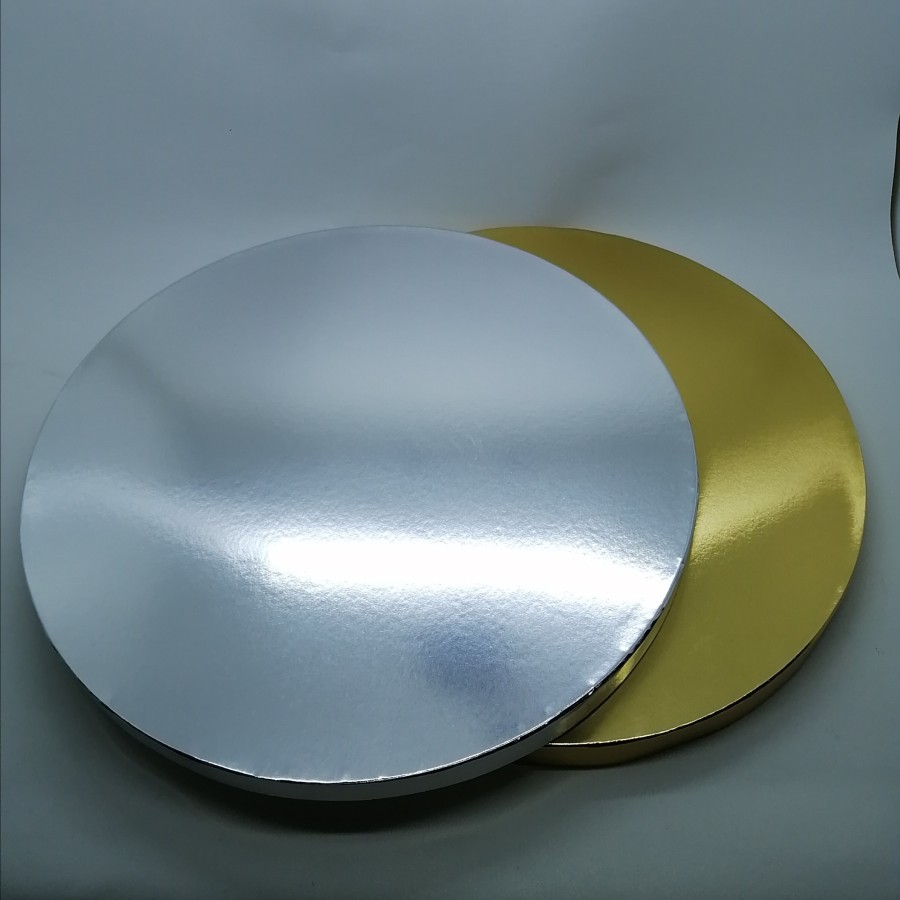 

Cake board D20XT2cm Gold/Silver