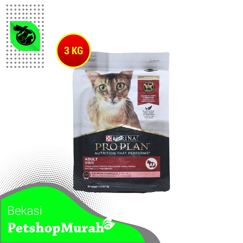 ProPlan Makanan Kucing Dewasa Adult Pro Plan Cat Food Salmon 3 KG